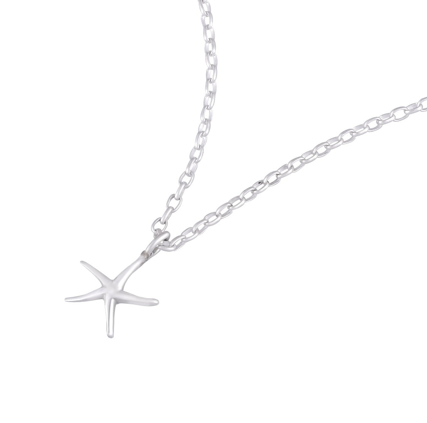 STARFISH SPARK CHARM NECKLACE