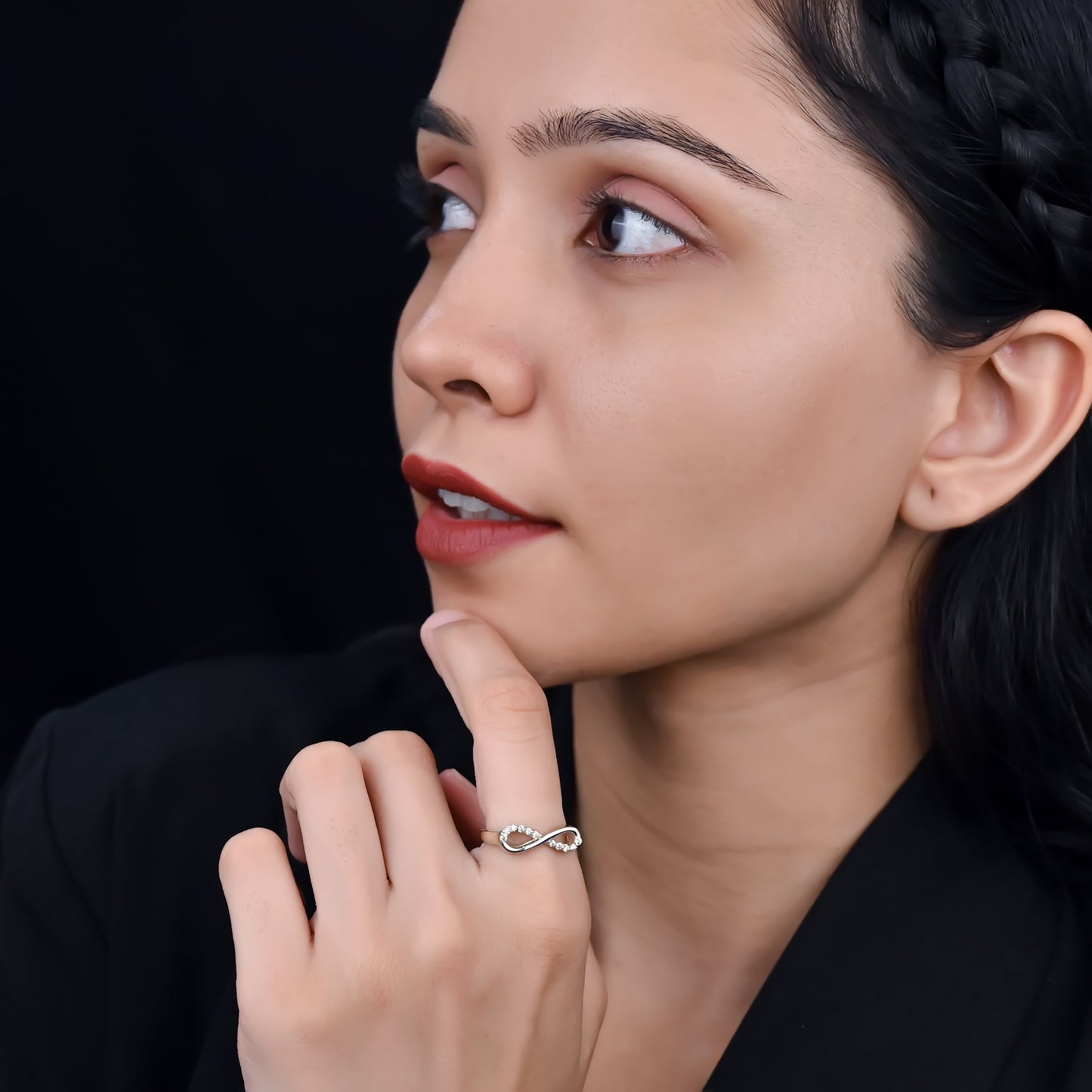 MINIMAL INFINITY STERLING SILVER RING