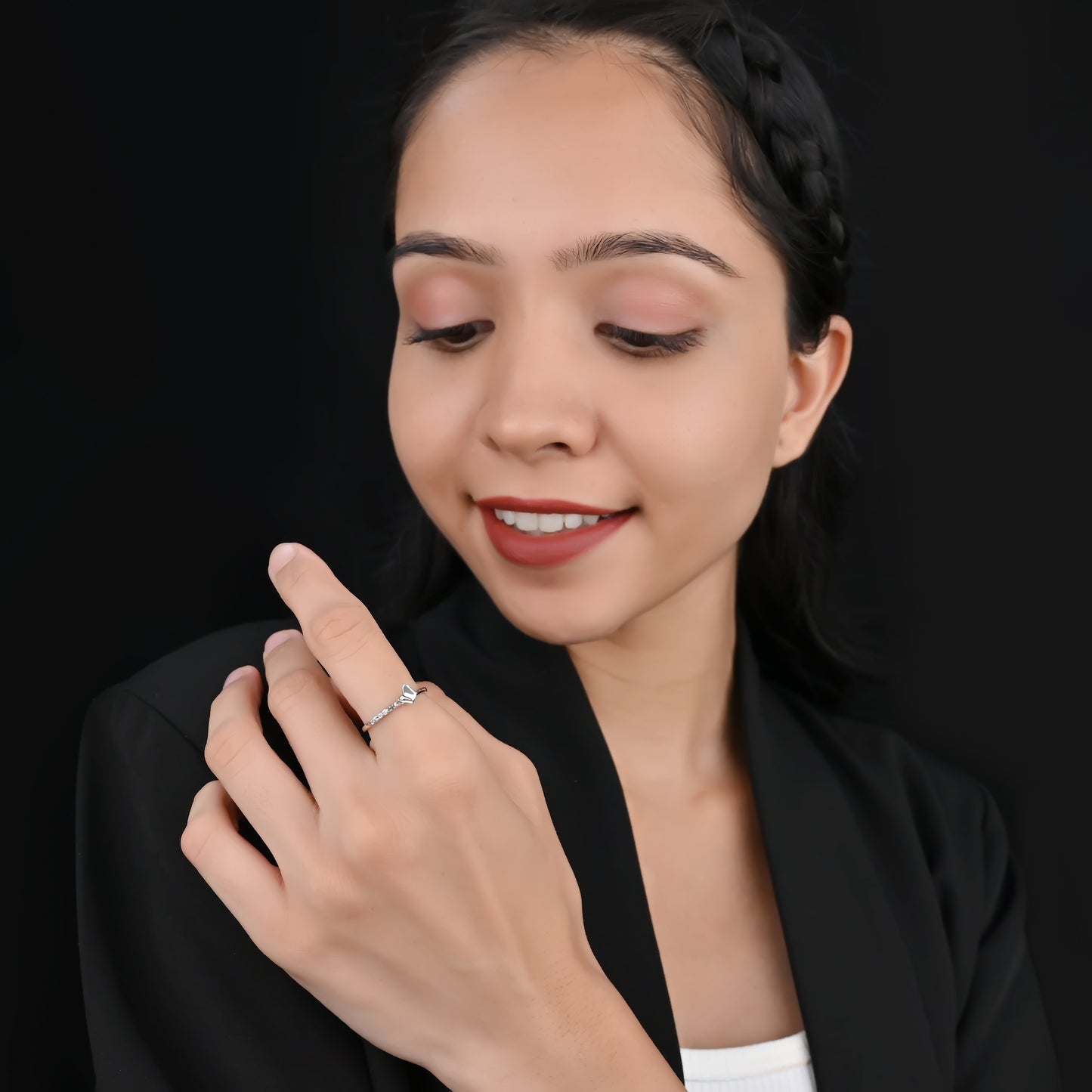 DAINTY TINY BUTTERFLY RING