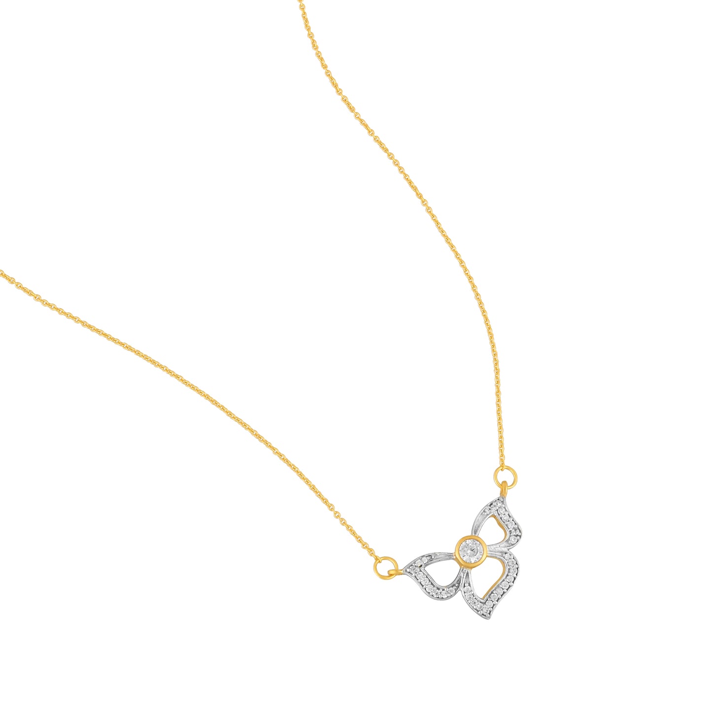 PETAL BLOOM SILVER NECKLACE