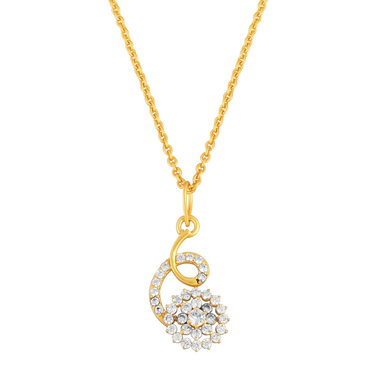 INVERSE LOOP SILVER NECKLACE