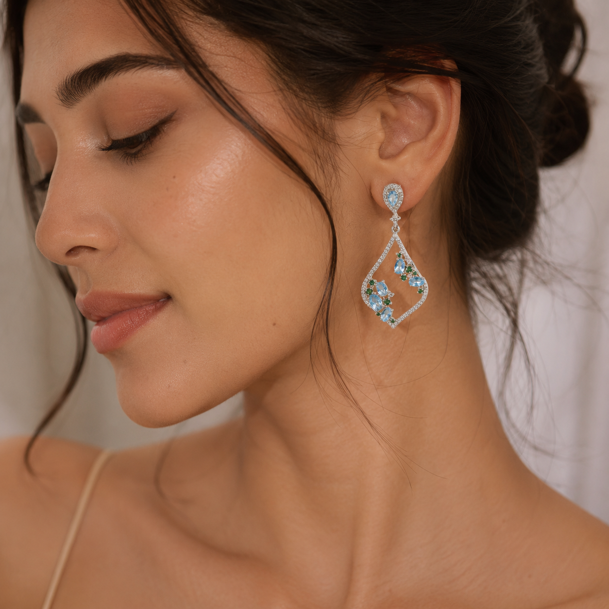 Aqua Dangle earrings
