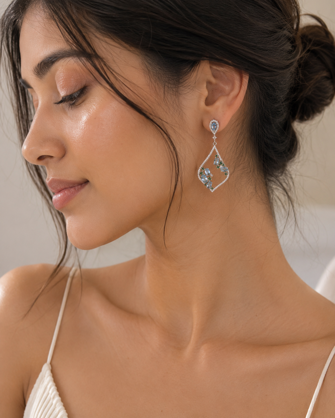 Aqua Dangle earrings