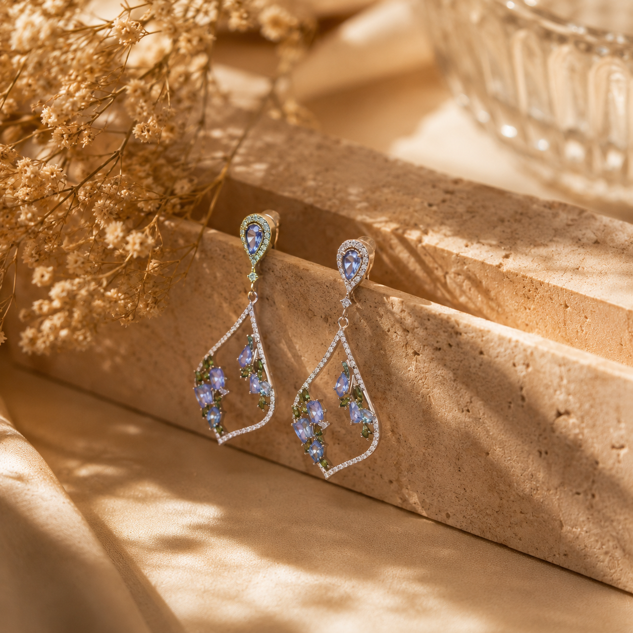 Aqua Dangle earrings