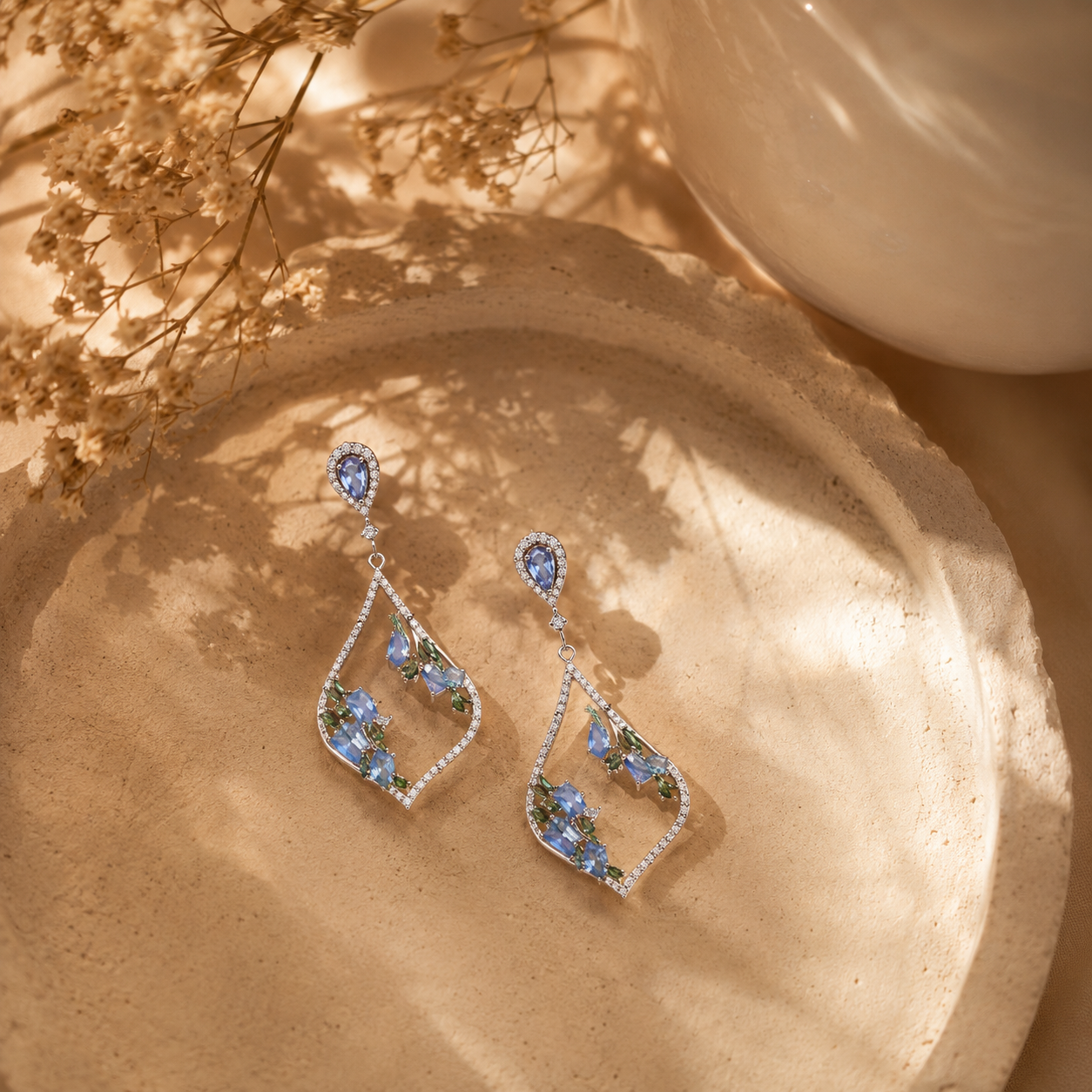Aqua Dangle earrings