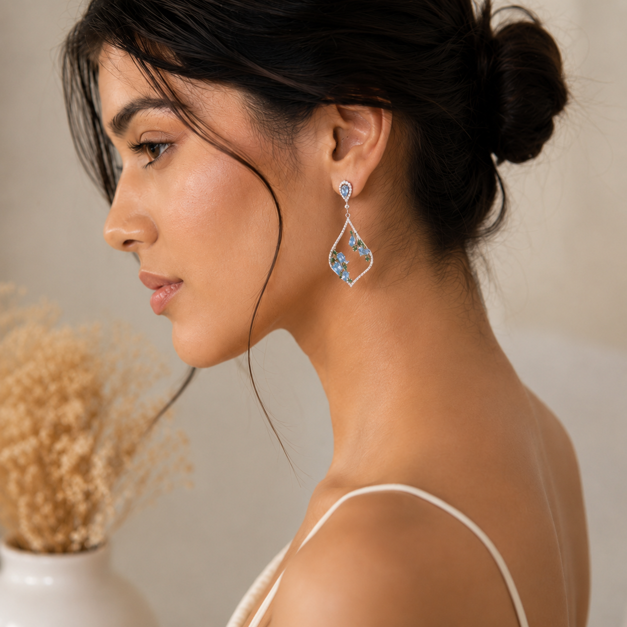 Aqua Dangle earrings