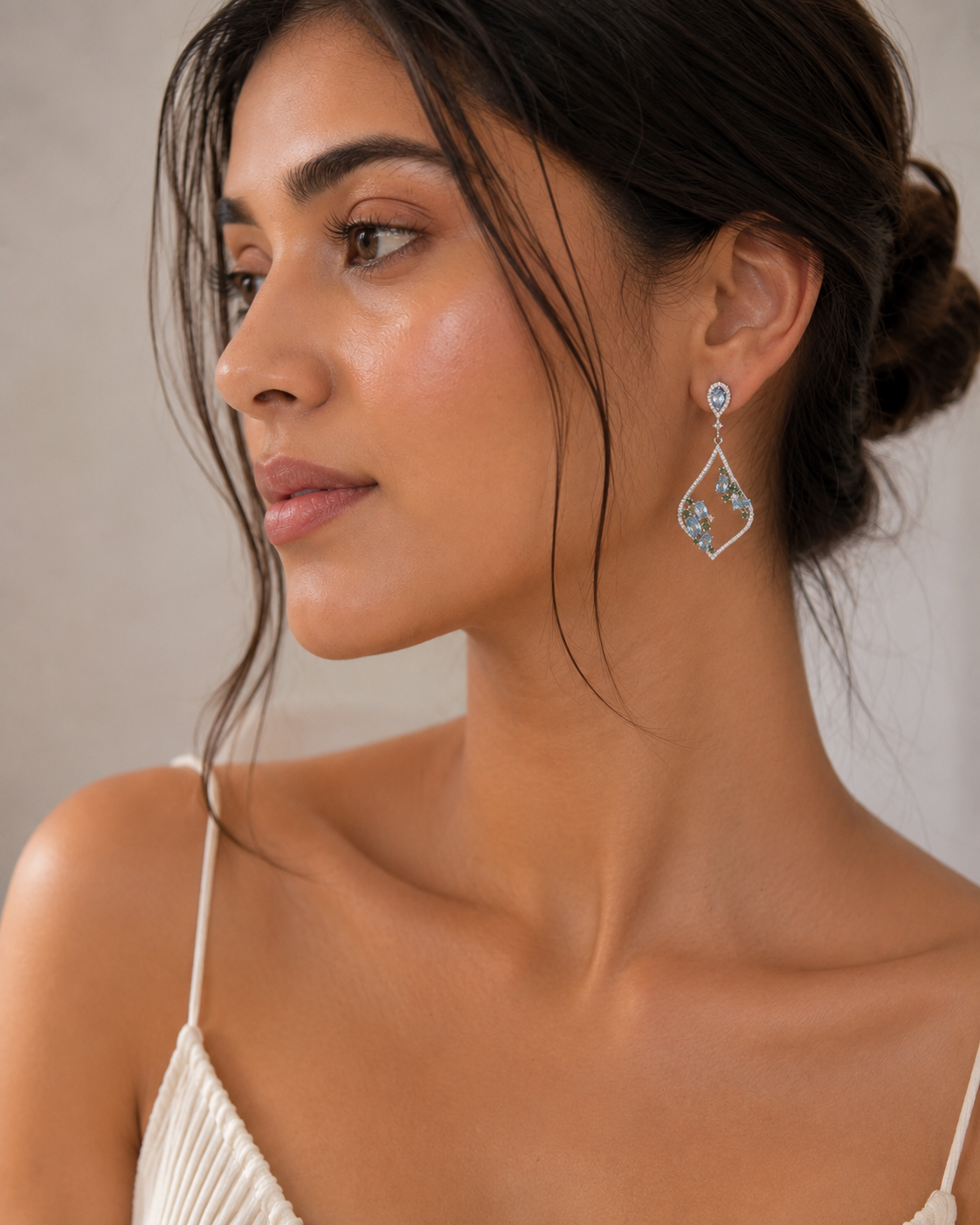 Aqua Dangle earrings