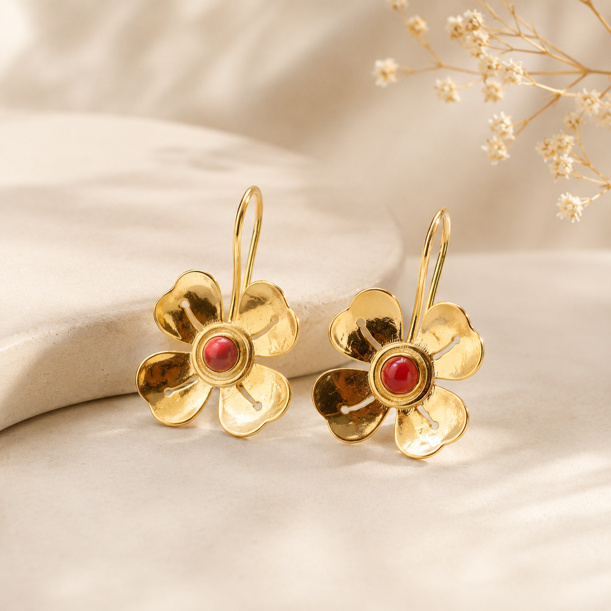 floral earring