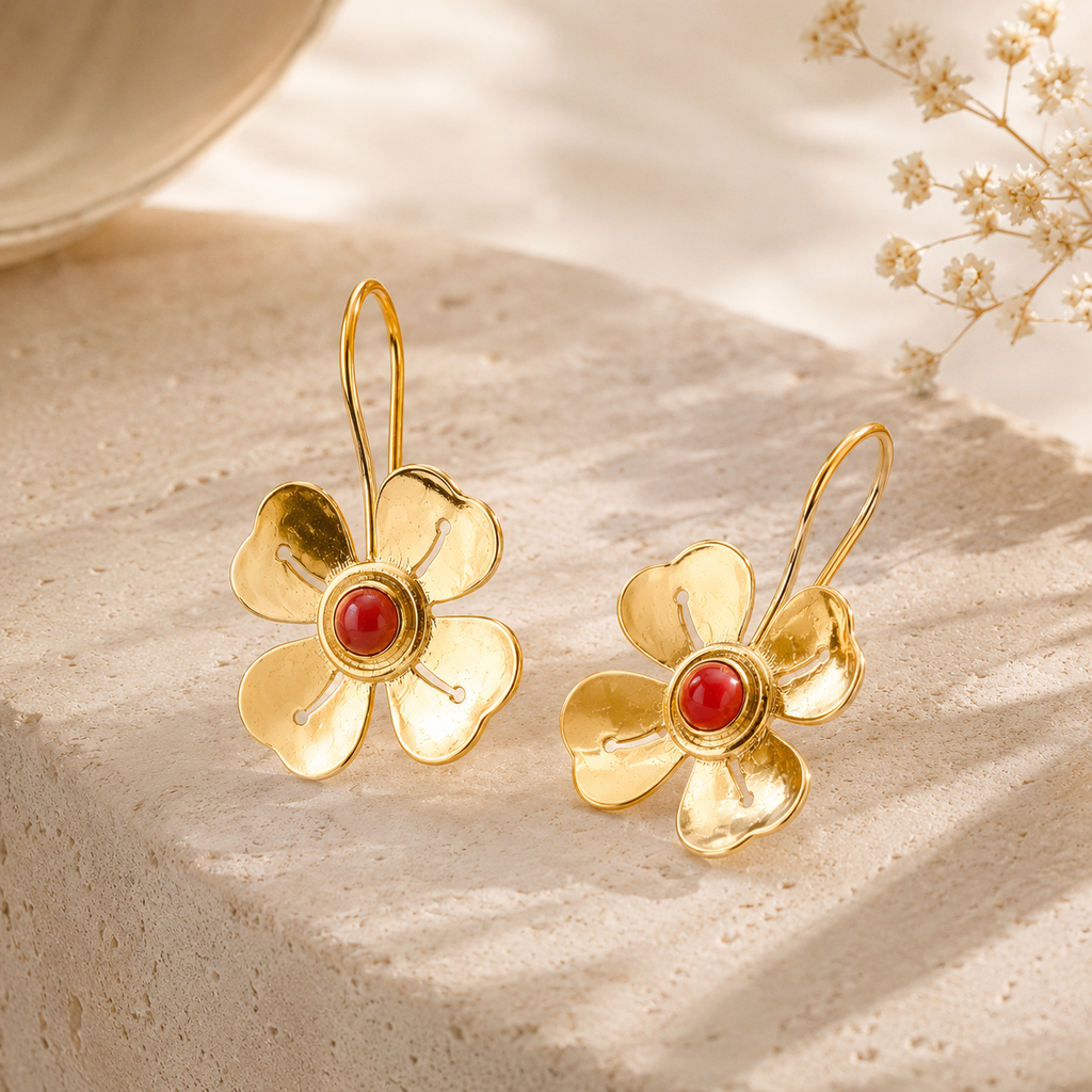 floral earring