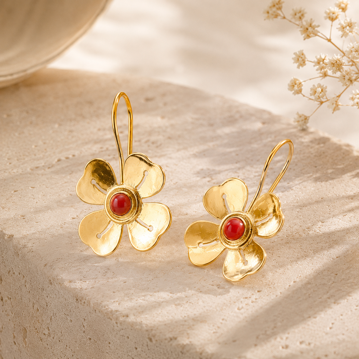 floral earring