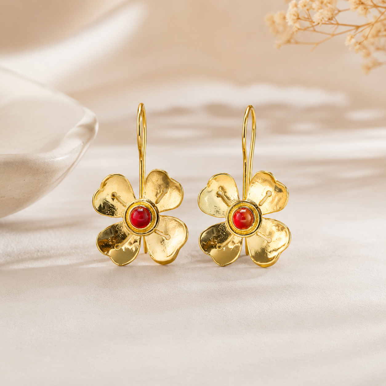 floral earring