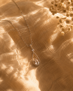SNOWDROP SILVER NECKLACE