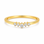 TINY V SHAPED PAVE CZ RING