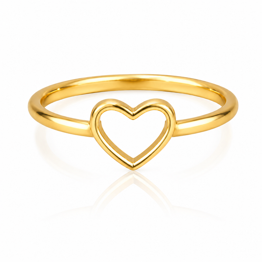 HOLLOW HEART RING