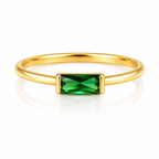 TINY EMERALD RING