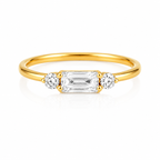 CRYSTAL SILVER RING