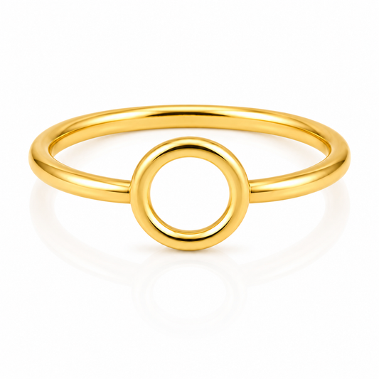 DAINTY O RING , TINY CIRCLE RING