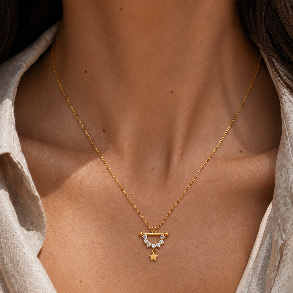 STARRY ARCH SILVER NECKLACE