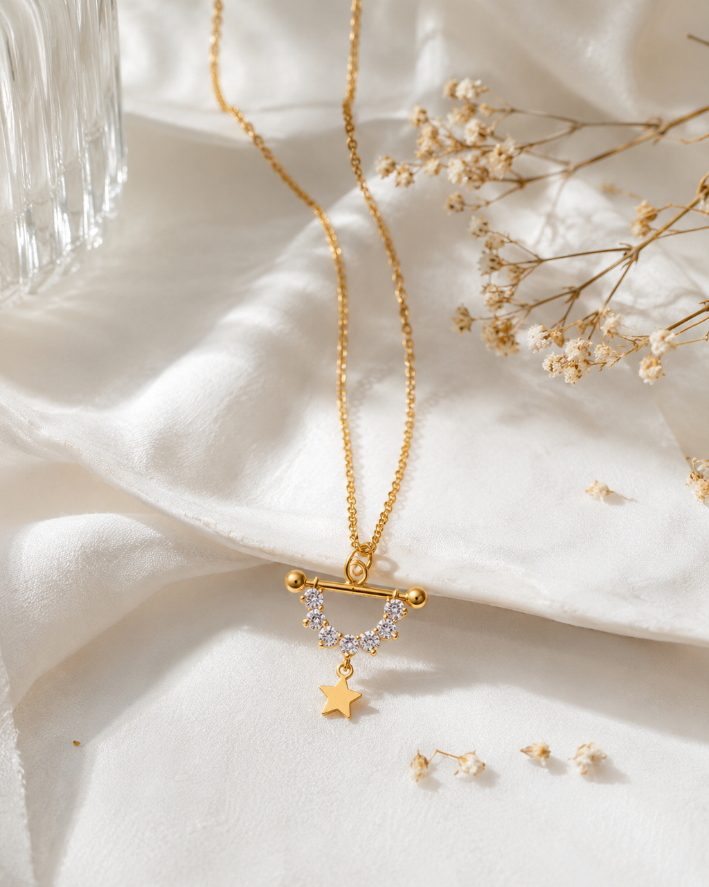 STARRY ARCH SILVER NECKLACE