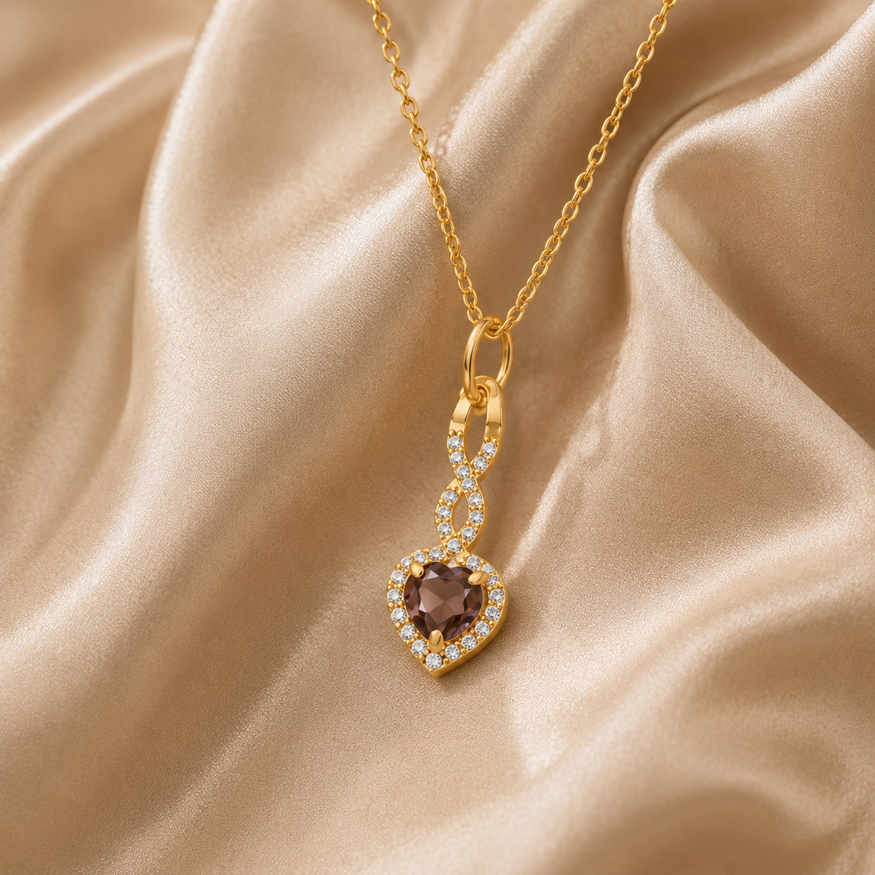 CRISS-CROSSED AFFECTION SILVER NECKLACE