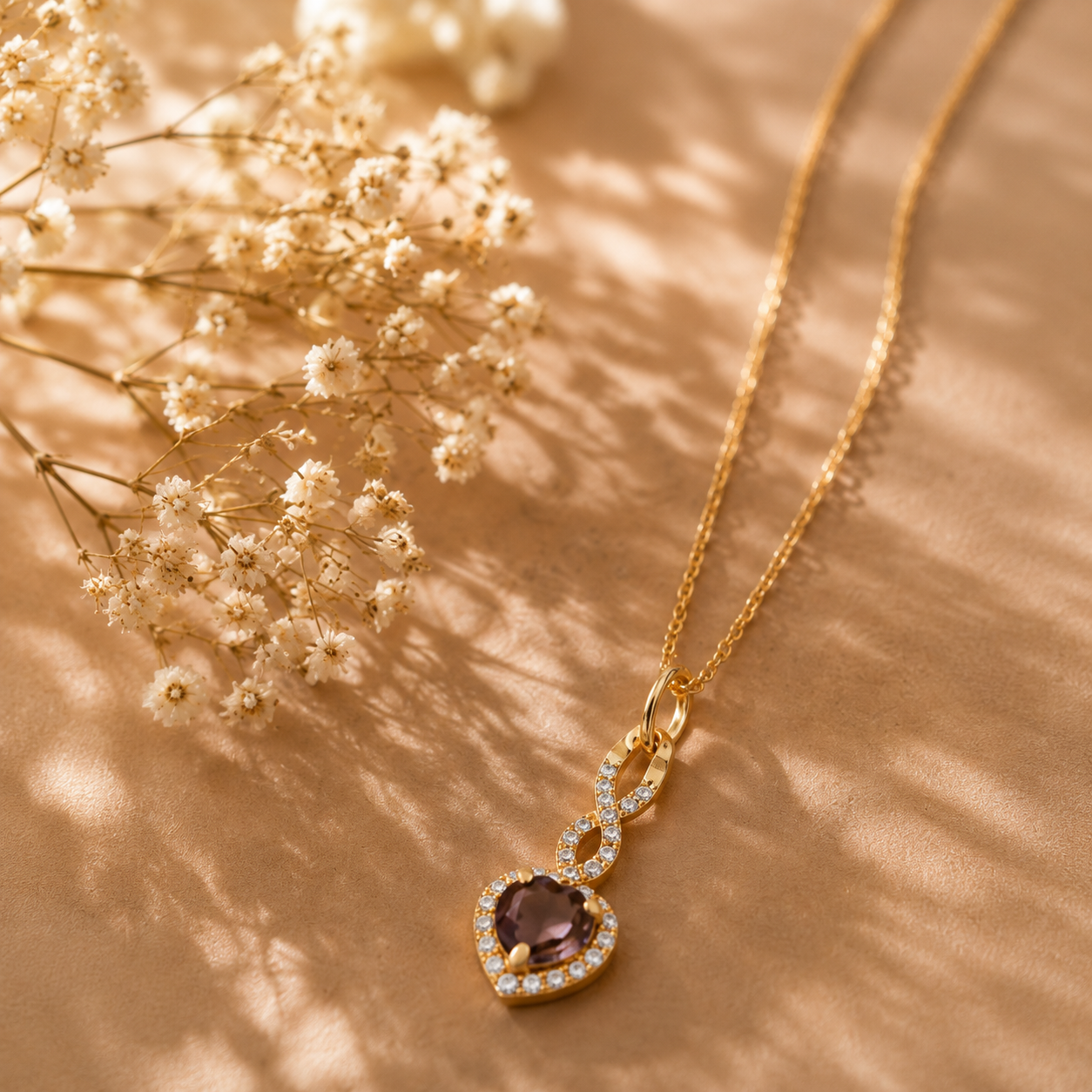 CRISS-CROSSED AFFECTION SILVER NECKLACE