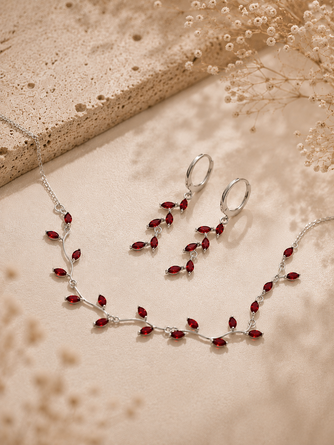 Silver Leafy Choker Necklace for Women | Nature-Inspired Sterling Silver Jewelry