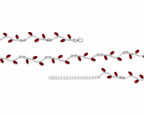 SILVER LEAFY CHOKER NECKLACE