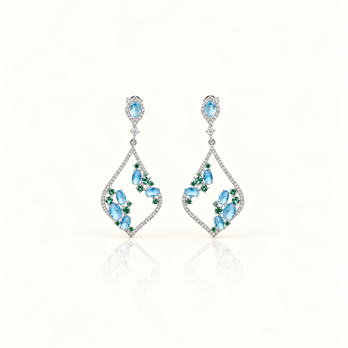 Aqua Dangle earrings