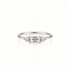 CRYSTAL SILVER RING