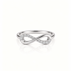 MINIMAL INFINITY STERLING SILVER RING