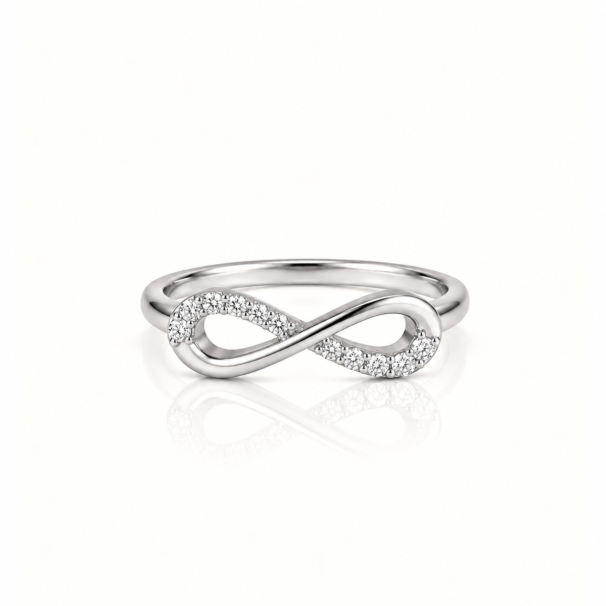 MINIMAL INFINITY STERLING SILVER RING
