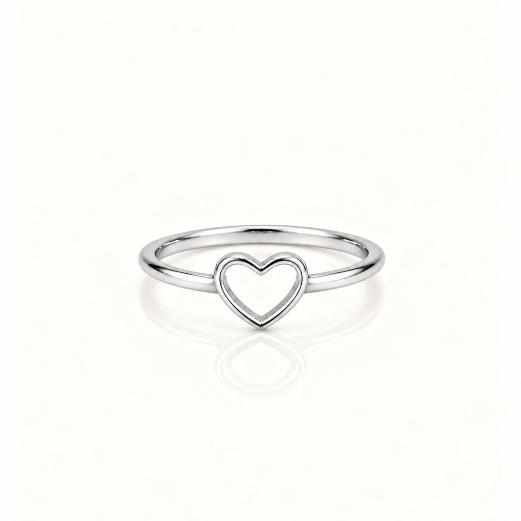 HOLLOW HEART RING