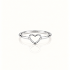 HOLLOW HEART RING