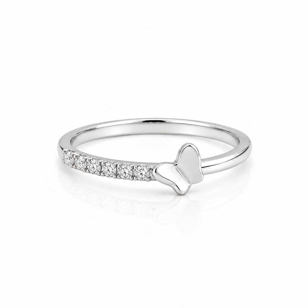 DAINTY TINY BUTTERFLY RING