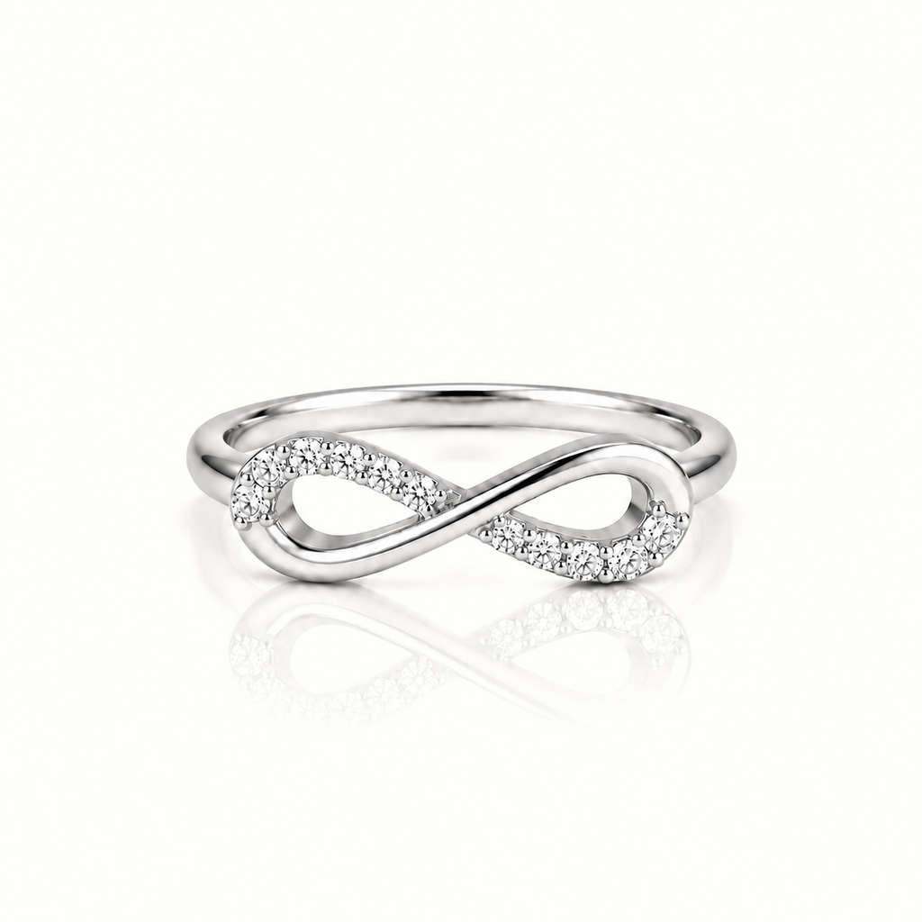 MINIMAL INFINITY STERLING SILVER RING
