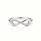 MINIMAL INFINITY STERLING SILVER RING