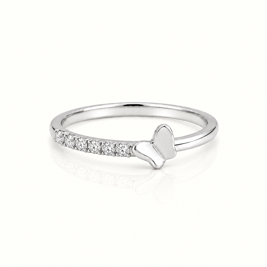 DAINTY TINY BUTTERFLY RING