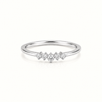 TINY V SHAPED PAVE CZ RING