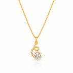 INVERSE LOOP SILVER NECKLACE