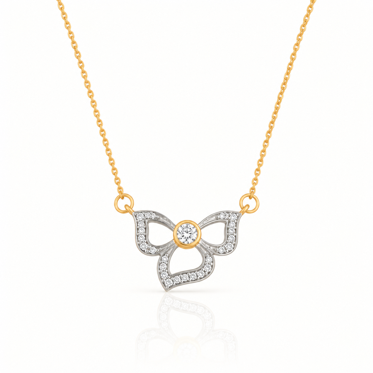 PETAL BLOOM SILVER NECKLACE