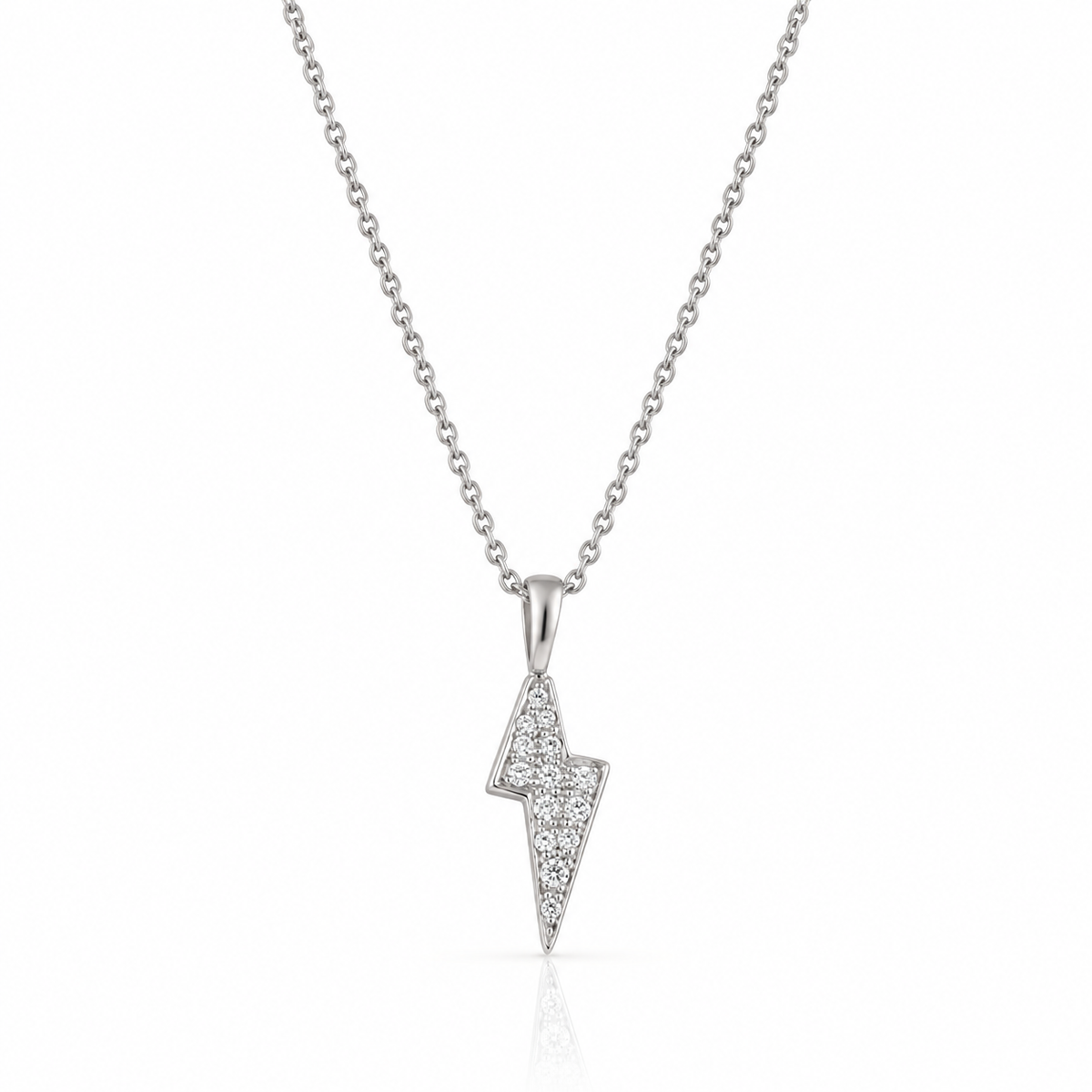 LIGHTNING JEWEL SILVER NECKLACE