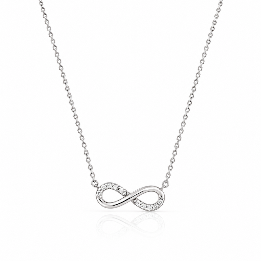 INFINITY ELEGANCE SILVER NECKLACE