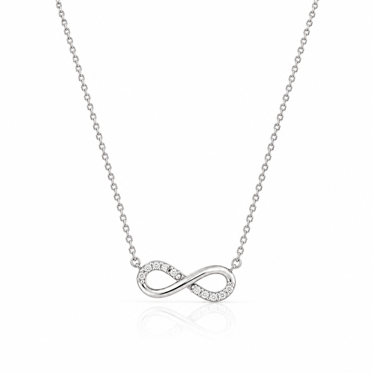 INFINITY ELEGANCE SILVER NECKLACE