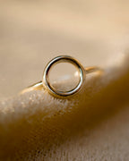DAINTY O RING , TINY CIRCLE RING