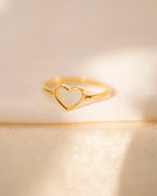 HOLLOW HEART RING