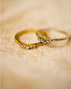 TINY V SHAPED PAVE CZ RING