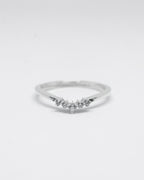 TINY V SHAPED PAVE CZ RING