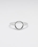 DAINTY O RING , TINY CIRCLE RING