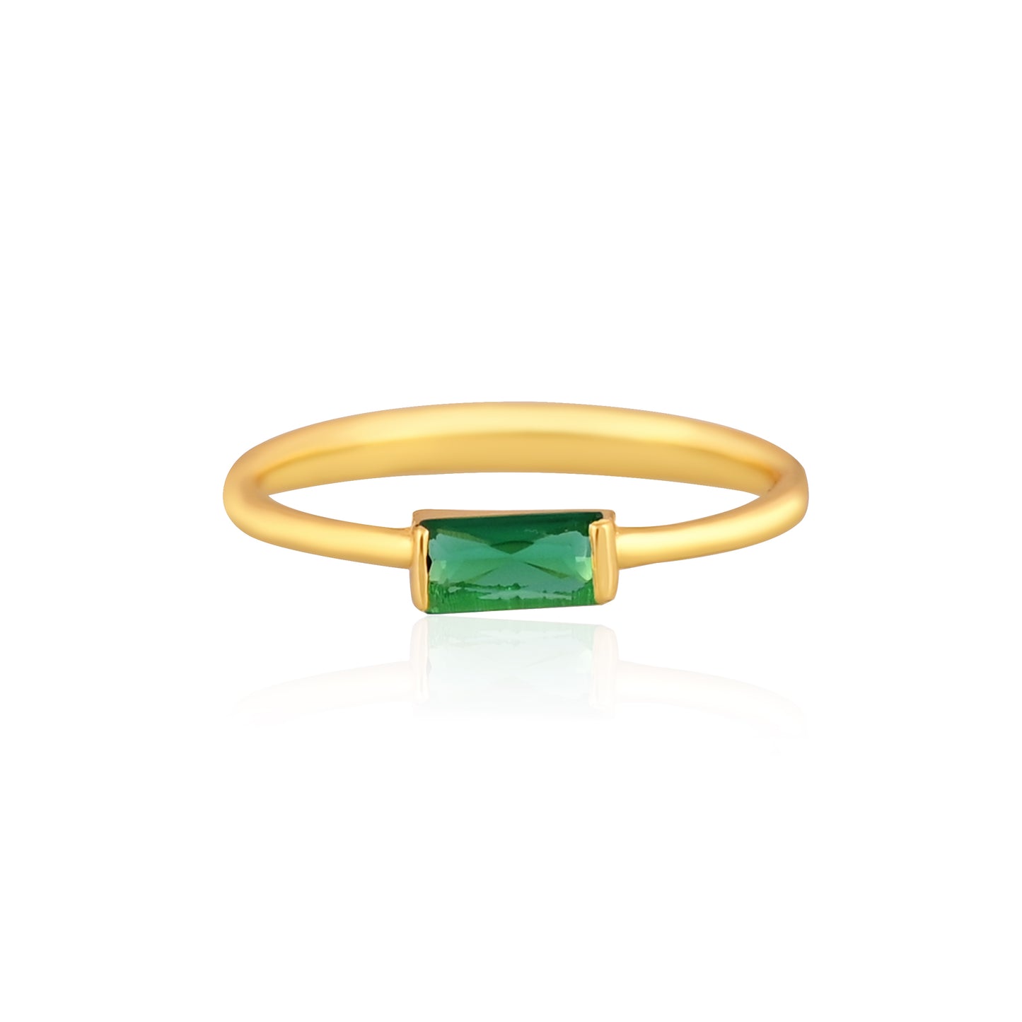 TINY EMERALD RING