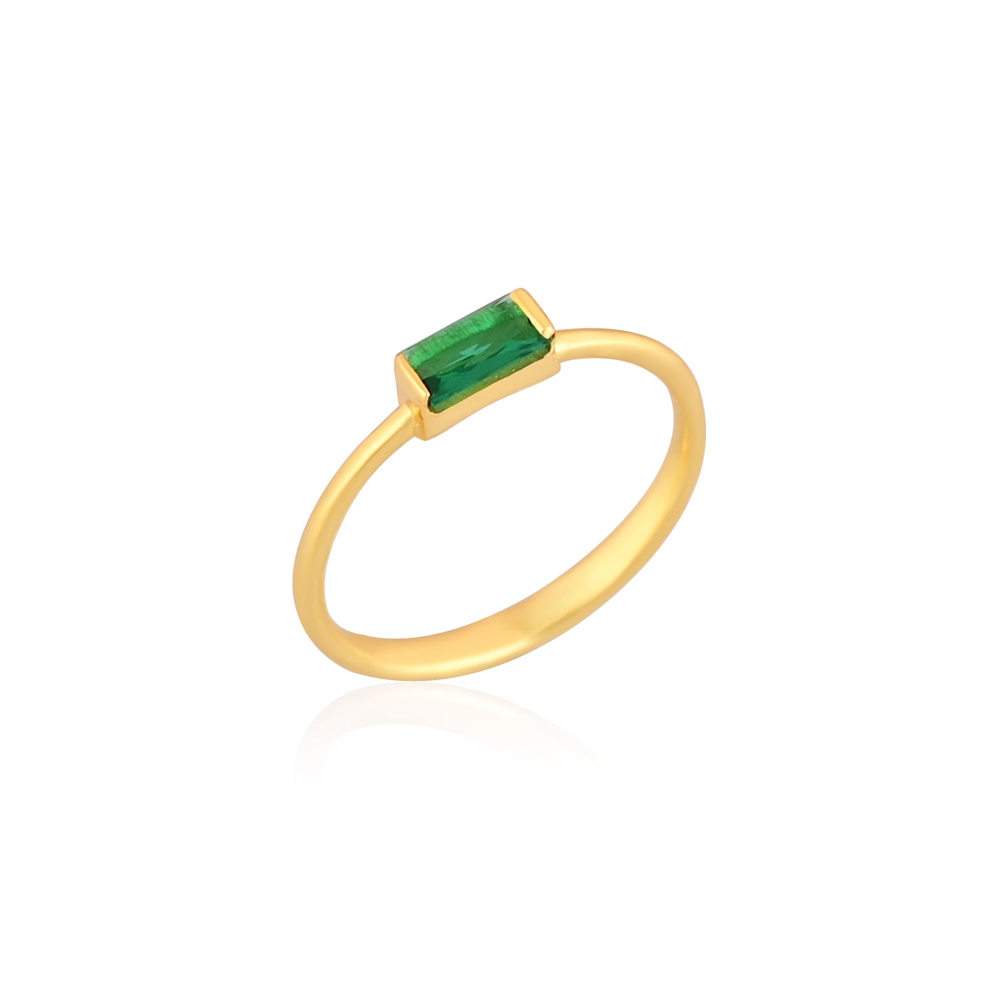 TINY EMERALD RING